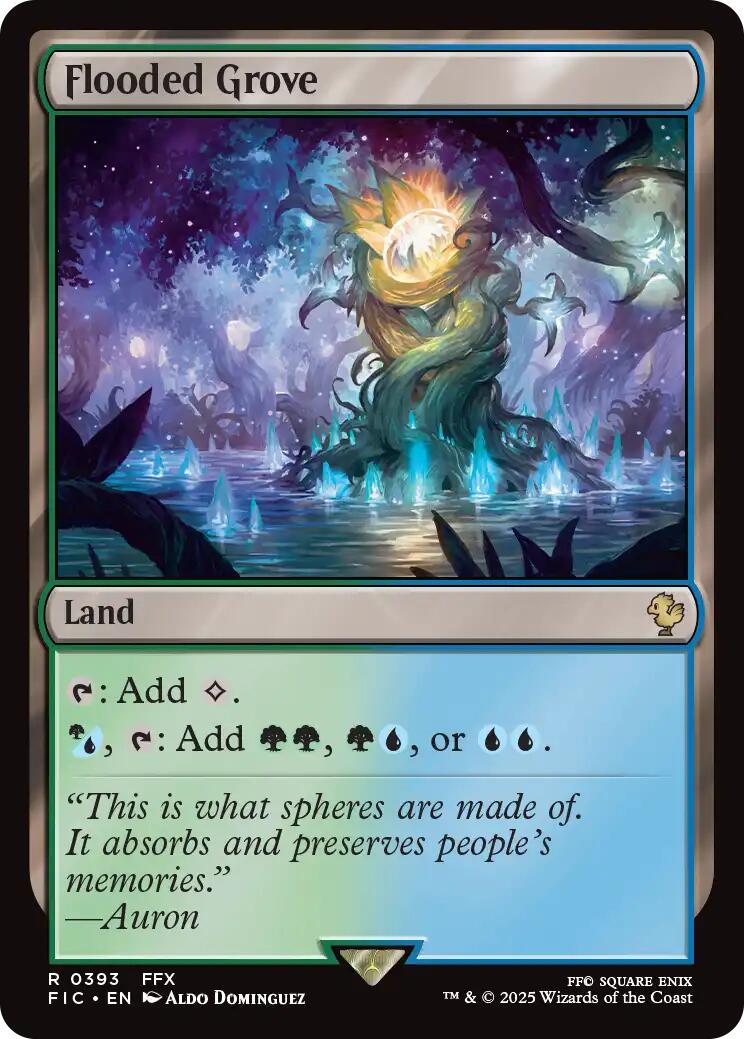 Flooded Grove (Surge Foil) [FINAL FANTASY Commander] | Card Citadel