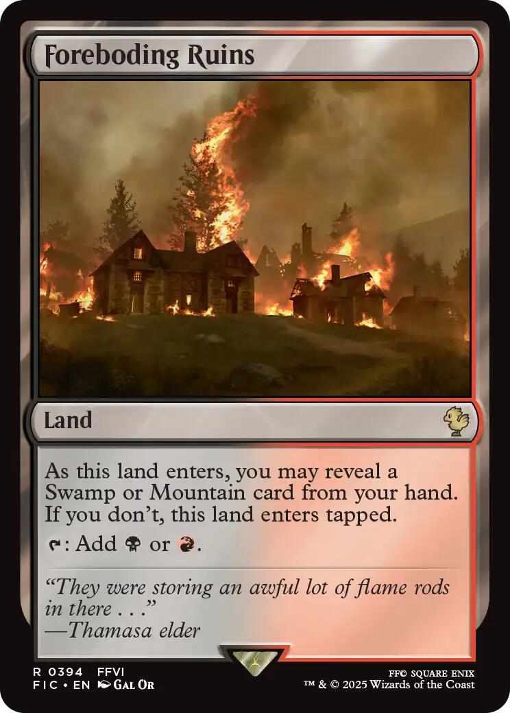 Foreboding Ruins (Surge Foil) [FINAL FANTASY Commander] | Card Citadel