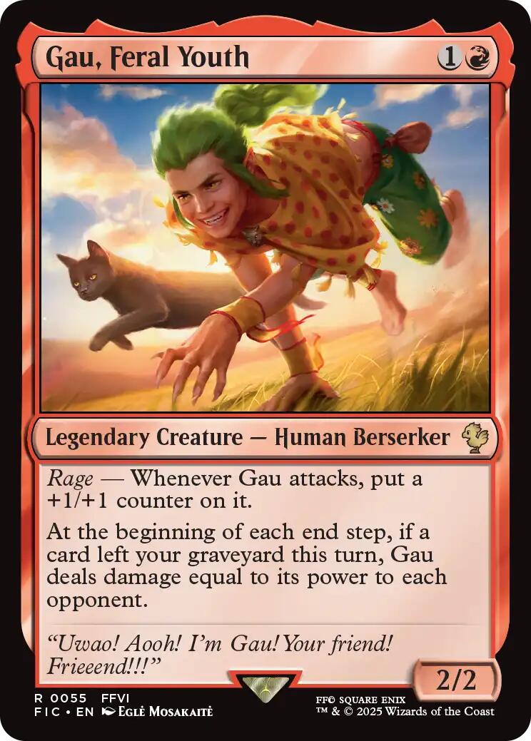 Gau, Feral Youth (Surge Foil) [FINAL FANTASY Commander] | Card Citadel