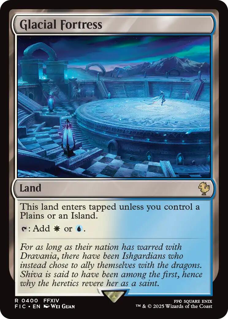 Glacial Fortress (Surge Foil) [FINAL FANTASY Commander] | Card Citadel