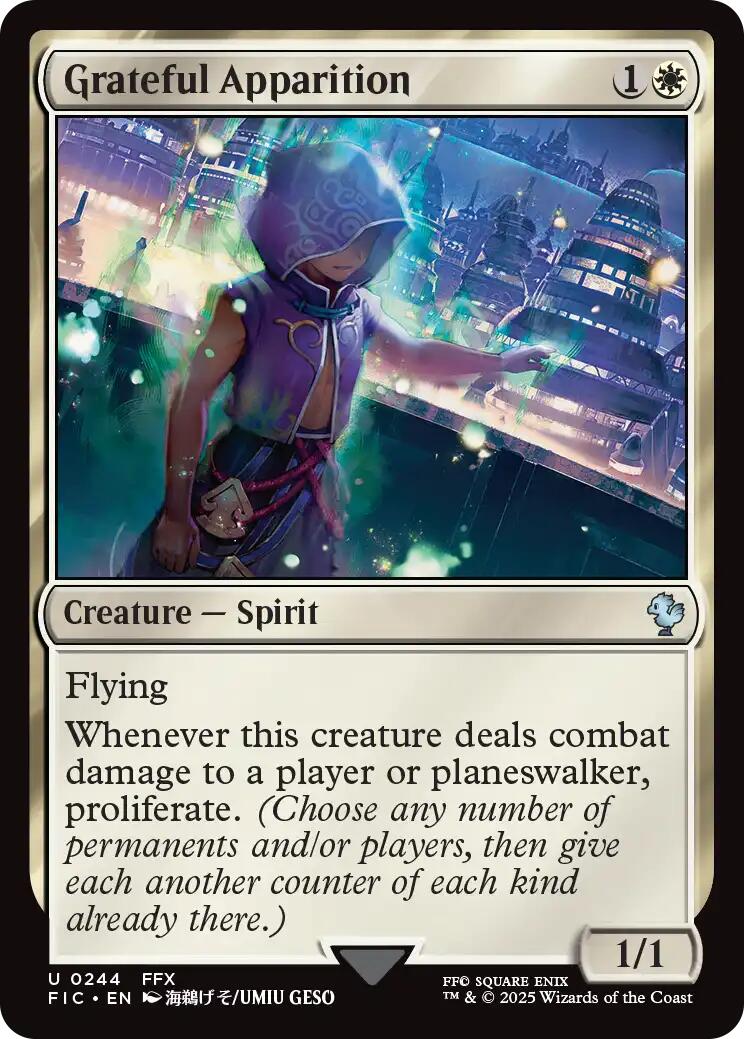 Grateful Apparition (Surge Foil) [FINAL FANTASY Commander] | Card Citadel