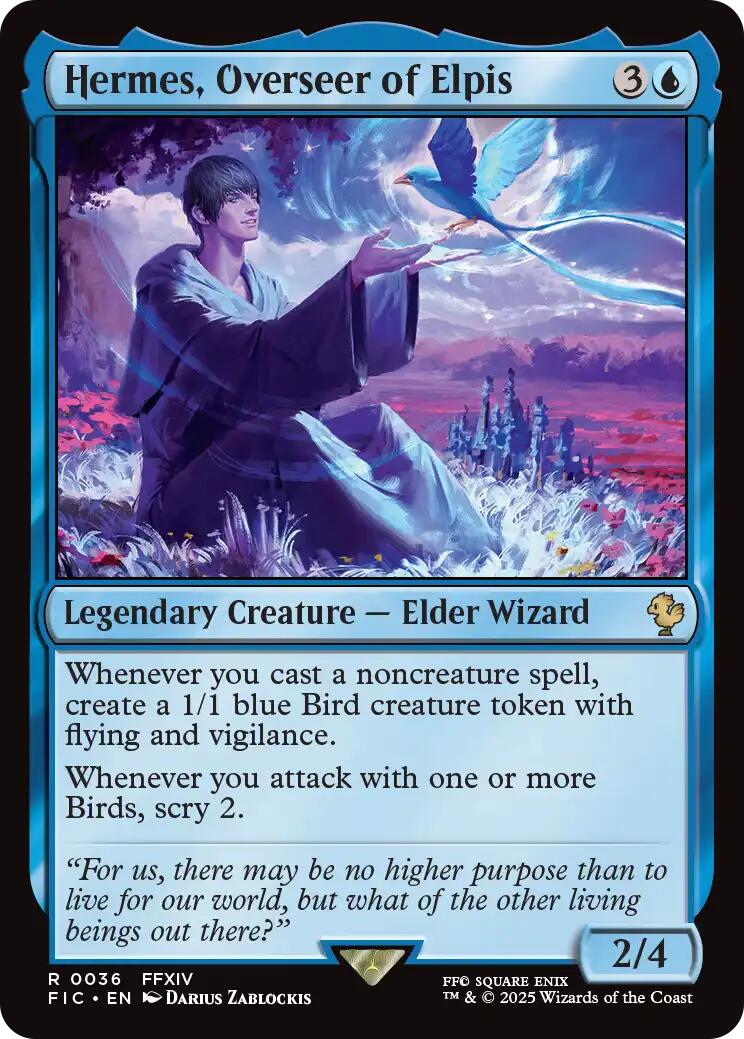Hermes, Overseer of Elpis (Surge Foil) [FINAL FANTASY Commander] | Card Citadel