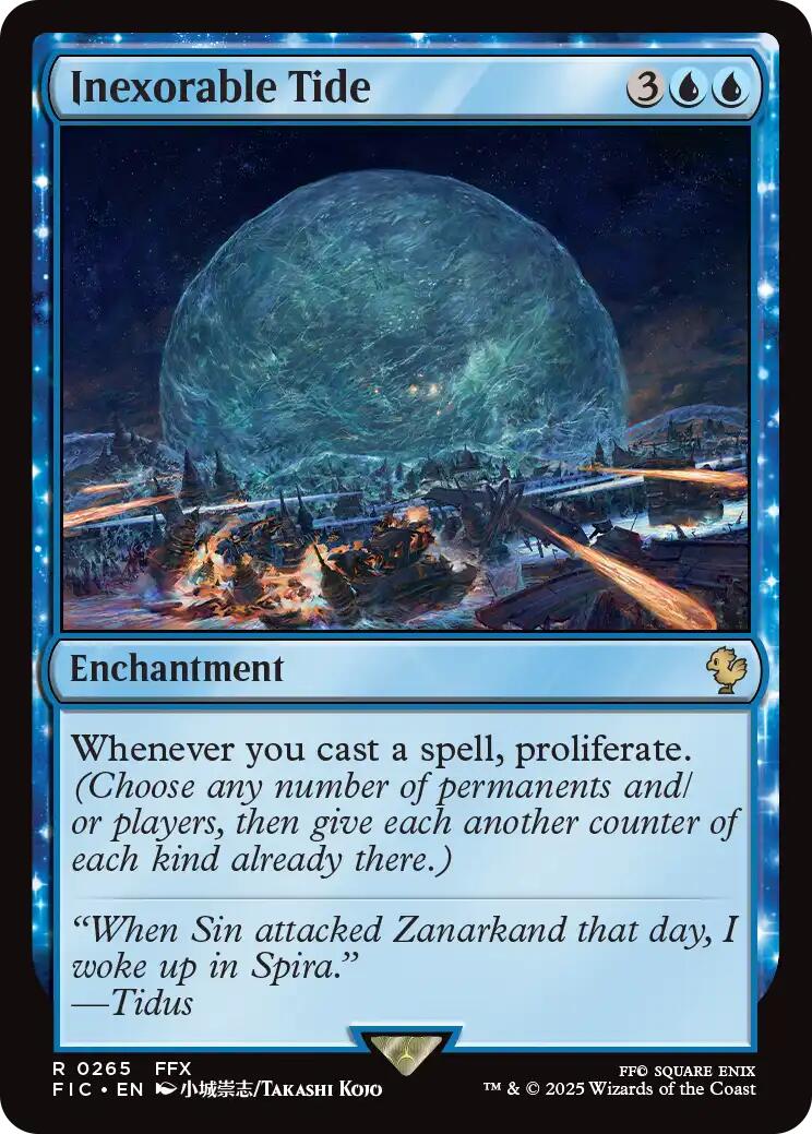 Inexorable Tide (Surge Foil) [FINAL FANTASY Commander] | Card Citadel