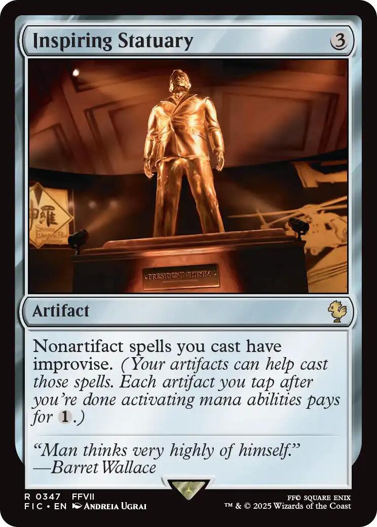 Inspiring Statuary (Surge Foil) [FINAL FANTASY Commander] | Card Citadel