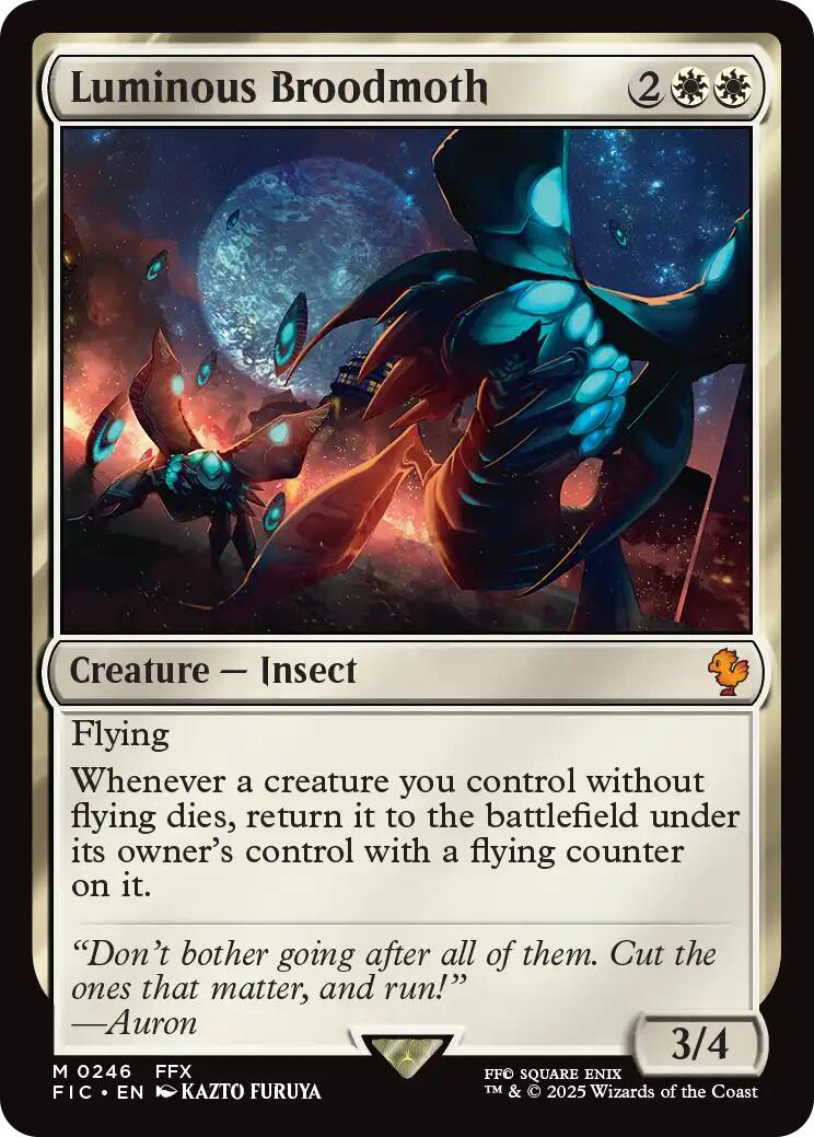 Luminous Broodmoth (Surge Foil) [FINAL FANTASY Commander] | Card Citadel