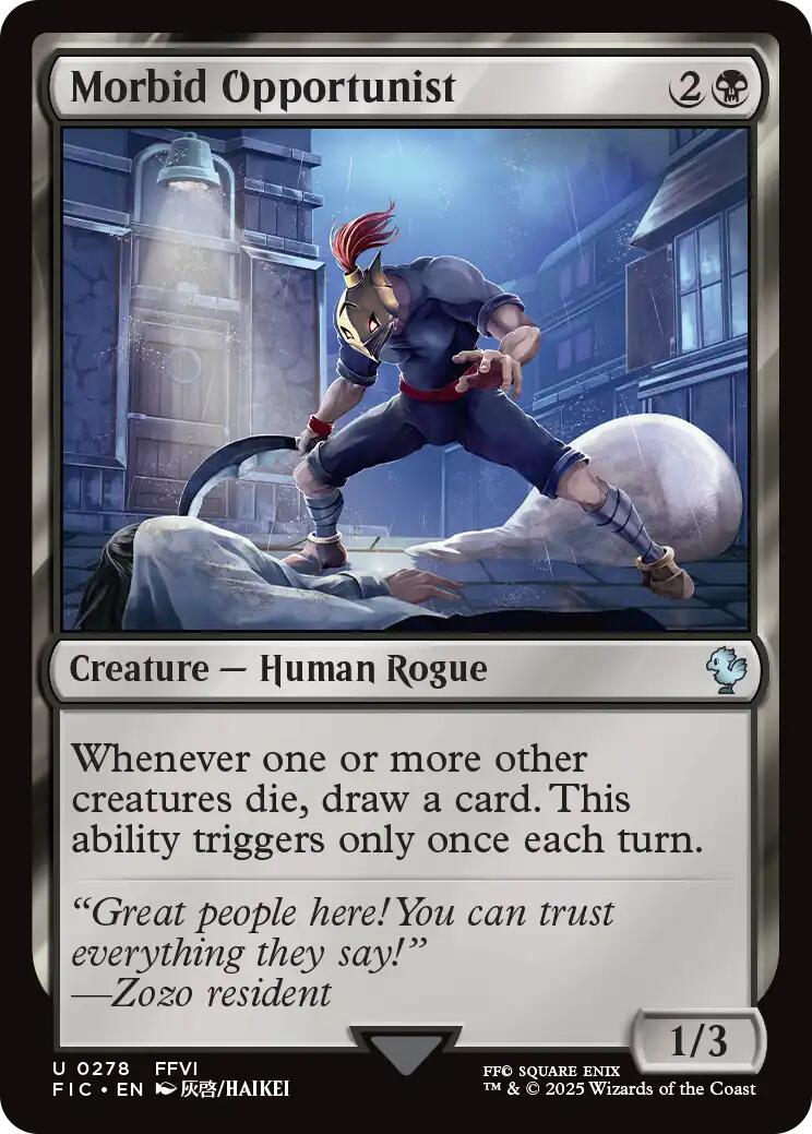 Morbid Opportunist (Surge Foil) [FINAL FANTASY Commander] | Card Citadel