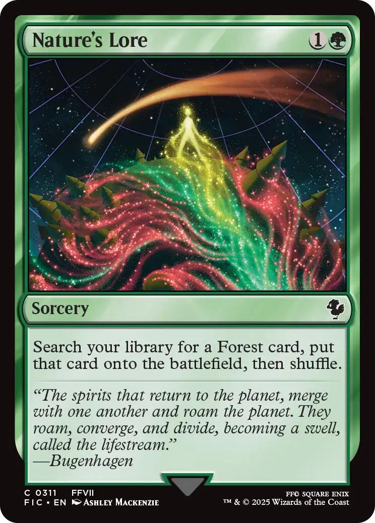 Nature's Lore (Surge Foil) [FINAL FANTASY Commander] | Card Citadel