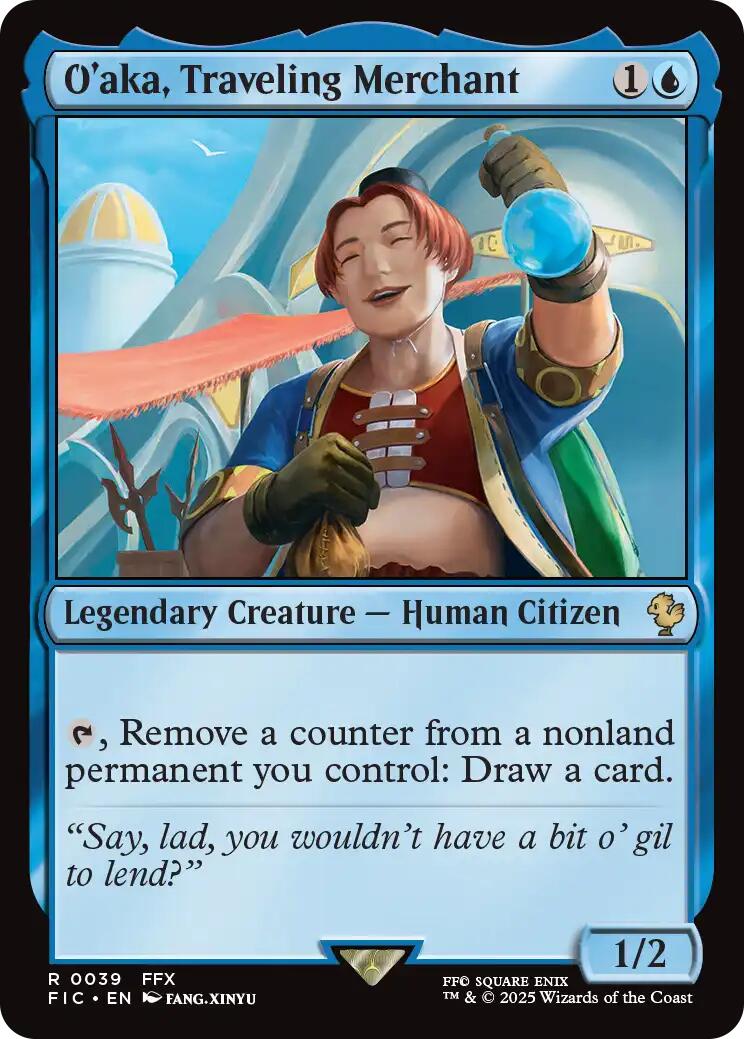 O'aka, Traveling Merchant (Surge Foil) [FINAL FANTASY Commander] | Card Citadel