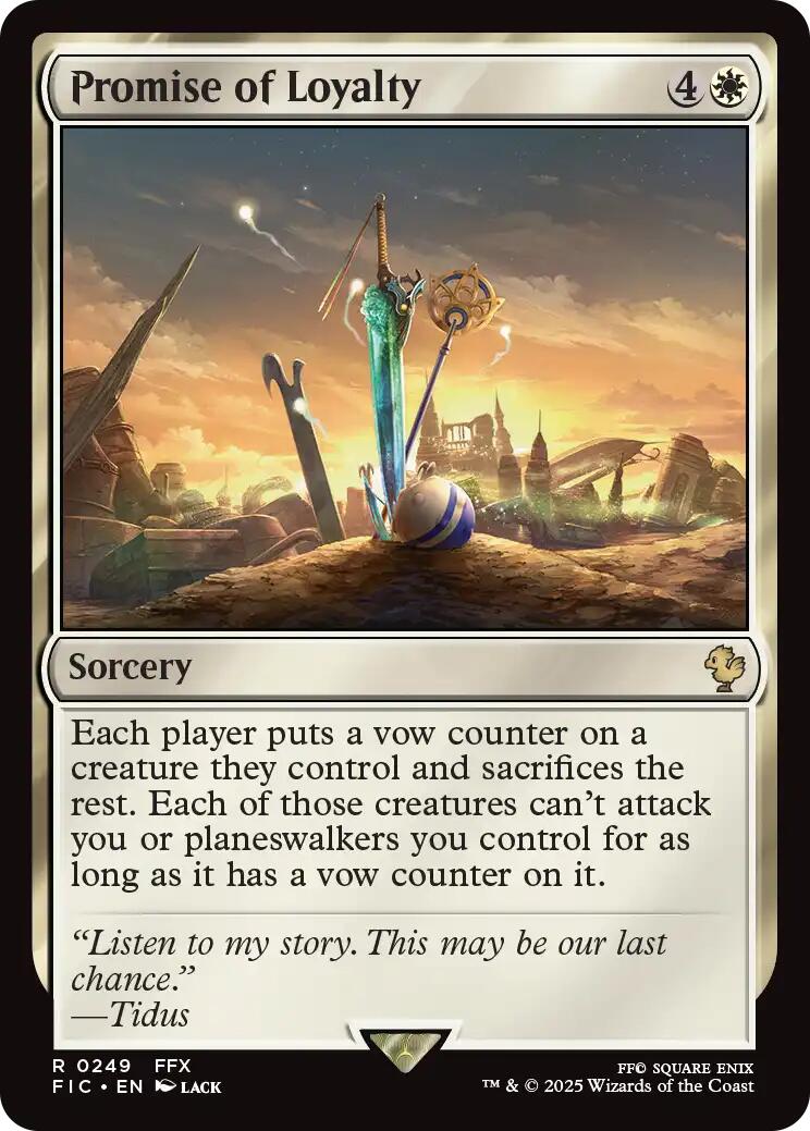 Promise of Loyalty (Surge Foil) [FINAL FANTASY Commander] | Card Citadel