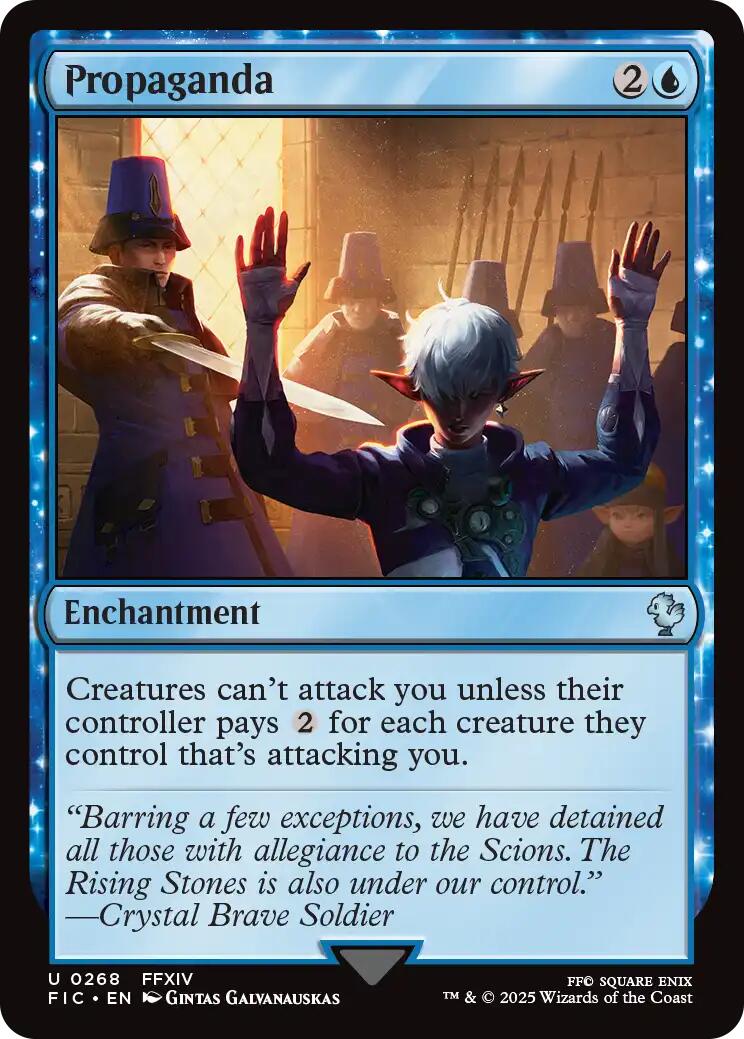 Propaganda (Surge Foil) [FINAL FANTASY Commander] | Card Citadel