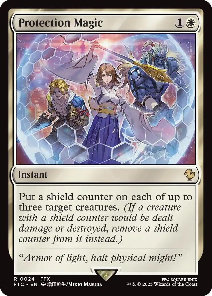 Protection Magic (Surge Foil) [FINAL FANTASY Commander] | Card Citadel
