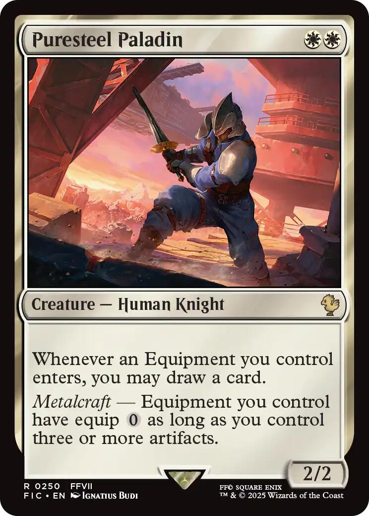Puresteel Paladin (Surge Foil) [FINAL FANTASY Commander] | Card Citadel