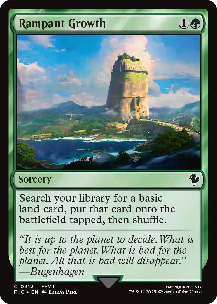 Rampant Growth (Surge Foil) [FINAL FANTASY Commander] | Card Citadel