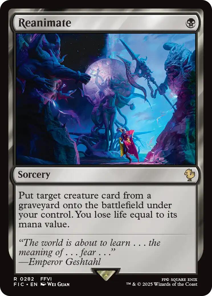 Reanimate (Surge Foil) [FINAL FANTASY Commander] | Card Citadel