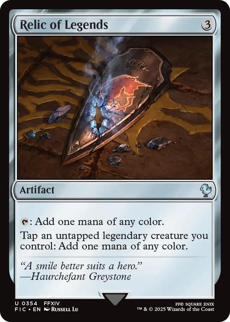 Relic of Legends (Surge Foil) [FINAL FANTASY Commander] | Card Citadel