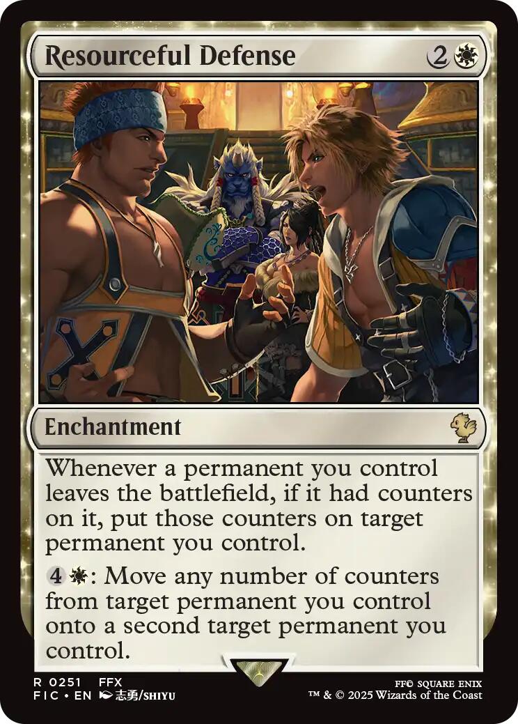 Resourceful Defense (Surge Foil) [FINAL FANTASY Commander] | Card Citadel