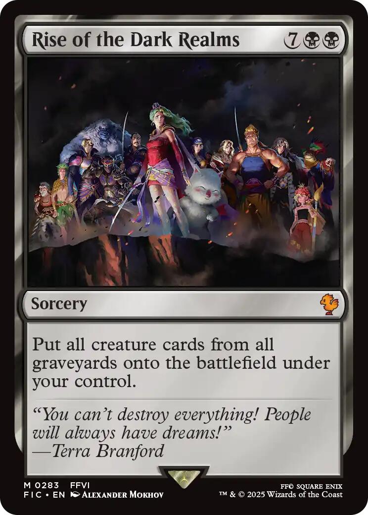 Rise of the Dark Realms (Surge Foil) [FINAL FANTASY Commander] | Card Citadel