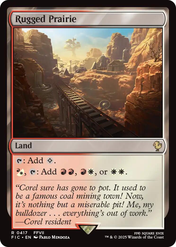 Rugged Prairie (Surge Foil) [FINAL FANTASY Commander] | Card Citadel