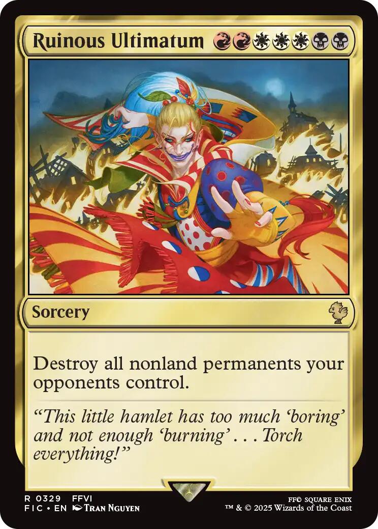 Ruinous Ultimatum (Surge Foil) [FINAL FANTASY Commander] | Card Citadel