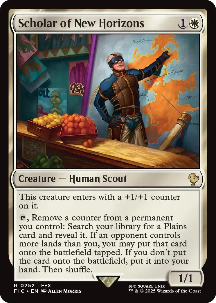Scholar of New Horizons (Surge Foil) [FINAL FANTASY Commander] | Card Citadel