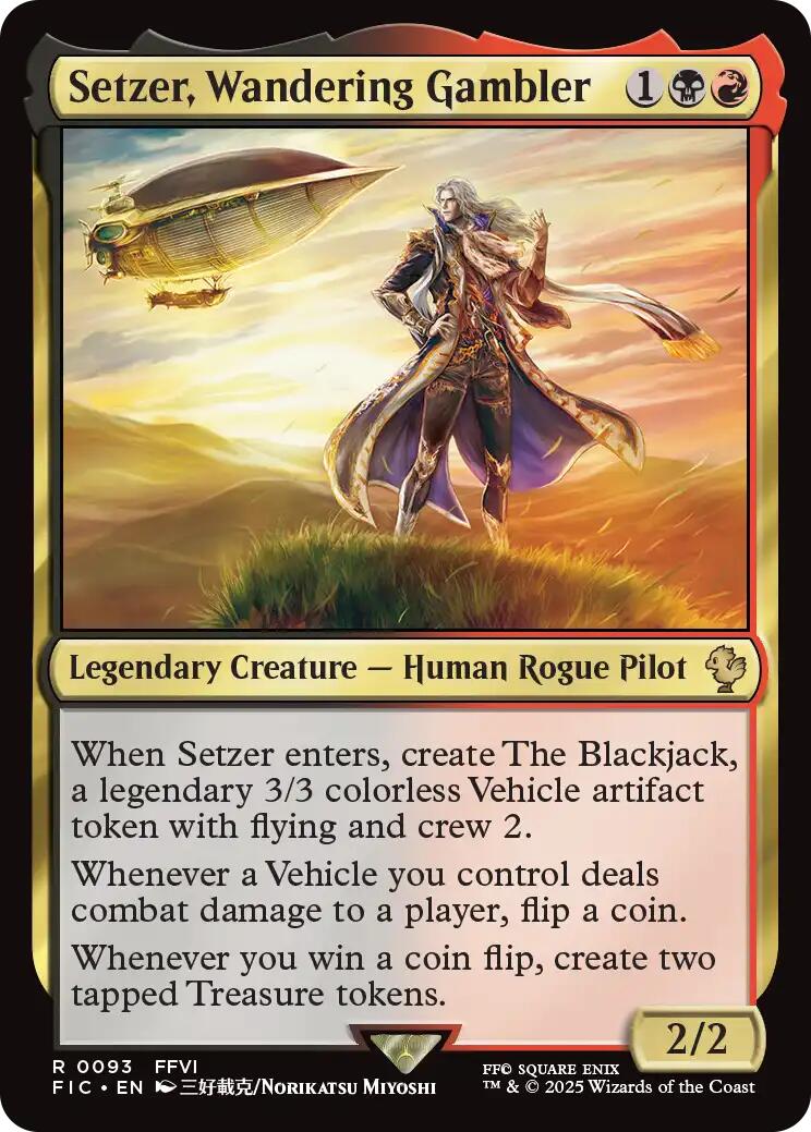Setzer, Wandering Gambler (Surge Foil) [FINAL FANTASY Commander] | Card Citadel