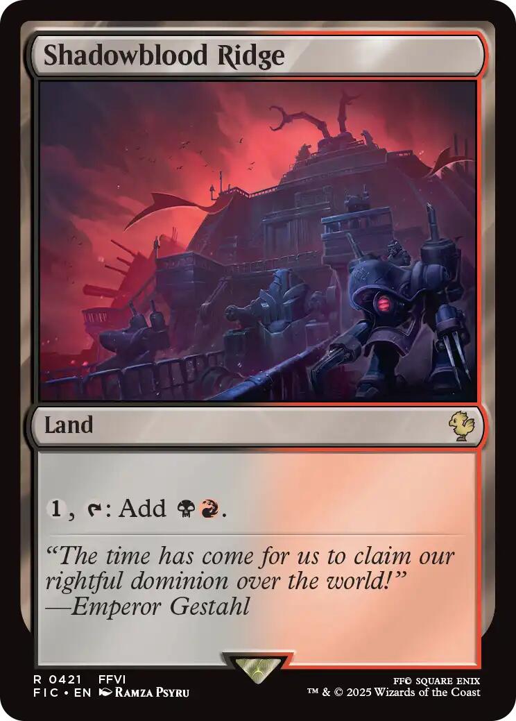 Shadowblood Ridge (Surge Foil) [FINAL FANTASY Commander] | Card Citadel