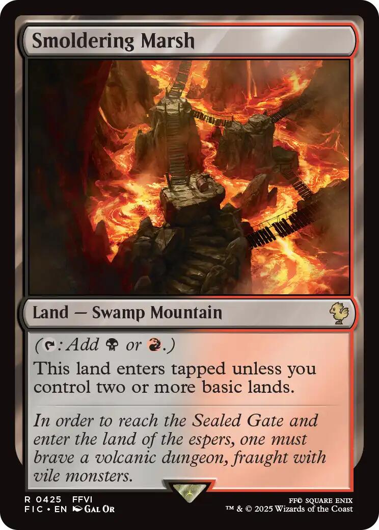 Smoldering Marsh (Surge Foil) [FINAL FANTASY Commander] | Card Citadel