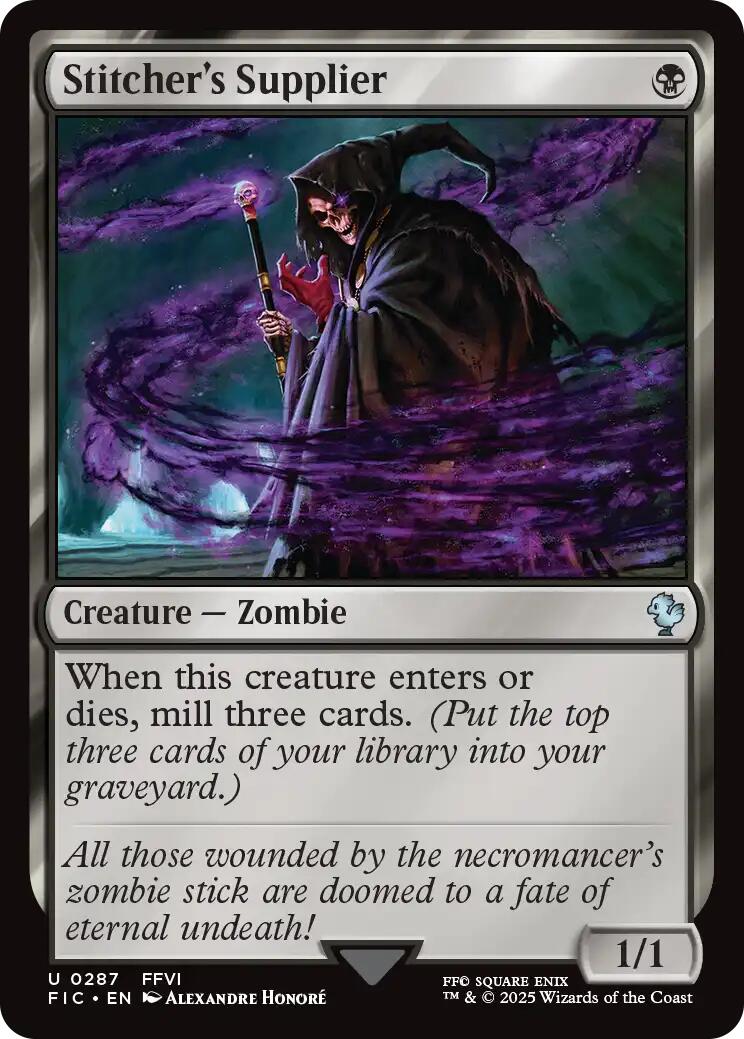 Stitcher's Supplier (Surge Foil) [FINAL FANTASY Commander] | Card Citadel