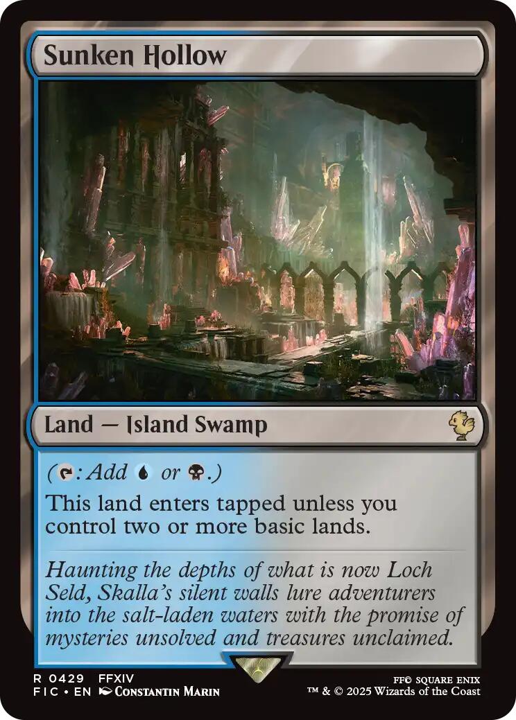 Sunken Hollow (Surge Foil) [FINAL FANTASY Commander] | Card Citadel