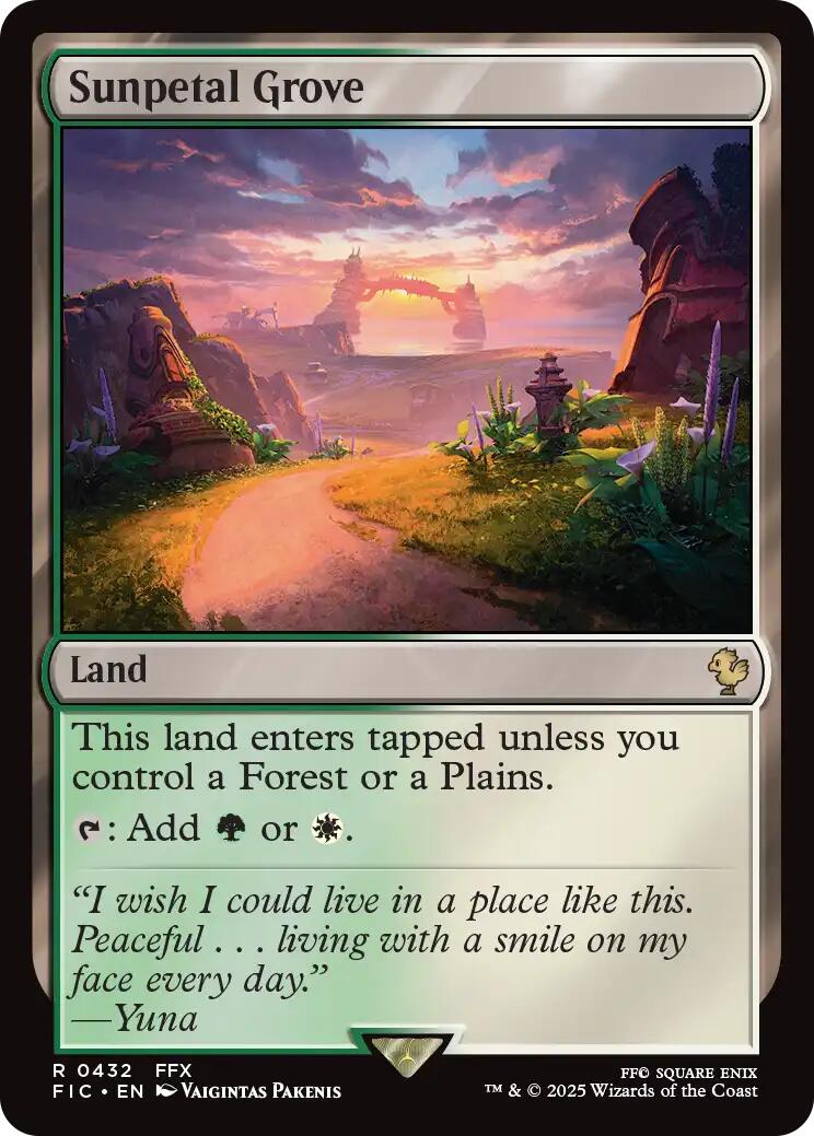 Sunpetal Grove (Surge Foil) [FINAL FANTASY Commander] | Card Citadel