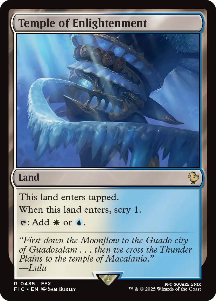 Temple of Enlightenment (Surge Foil) [FINAL FANTASY Commander] | Card Citadel