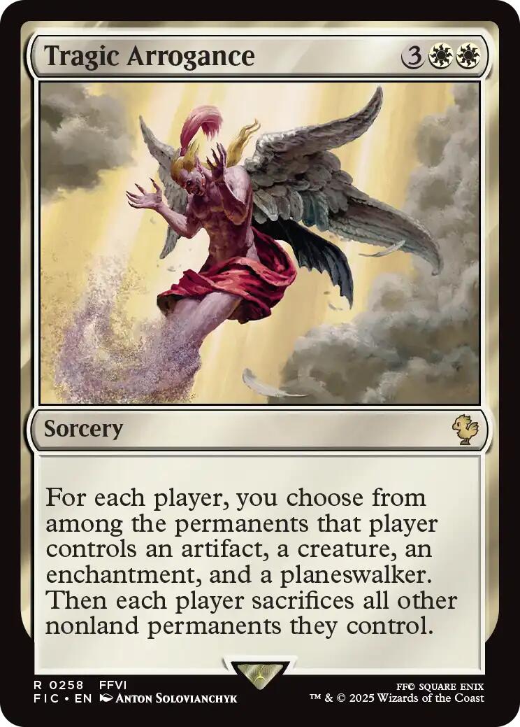 Tragic Arrogance (Surge Foil) [FINAL FANTASY Commander] | Card Citadel