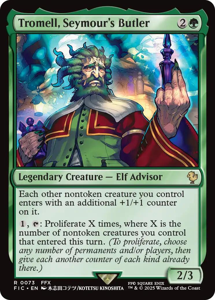 Tromell, Seymour's Butler (Surge Foil) [FINAL FANTASY Commander] | Card Citadel