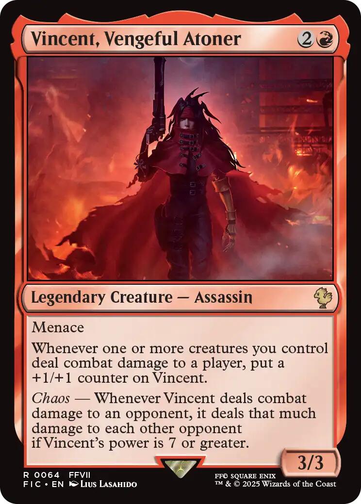 Vincent, Vengeful Atoner (Surge Foil) [FINAL FANTASY Commander] | Card Citadel