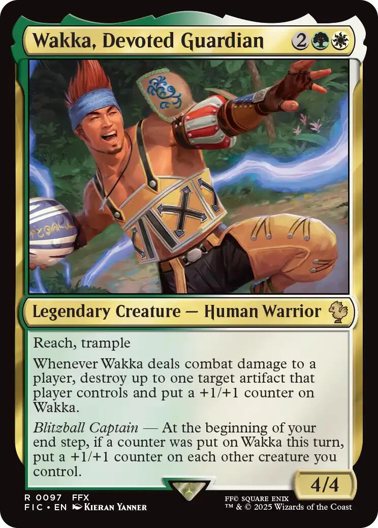 Wakka, Devoted Guardian (Surge Foil) [FINAL FANTASY Commander] | Card Citadel