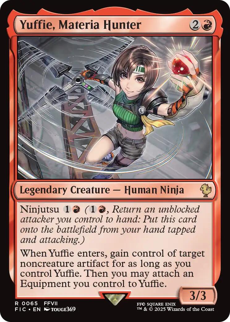 Yuffie, Materia Hunter (Surge Foil) [FINAL FANTASY Commander] | Card Citadel