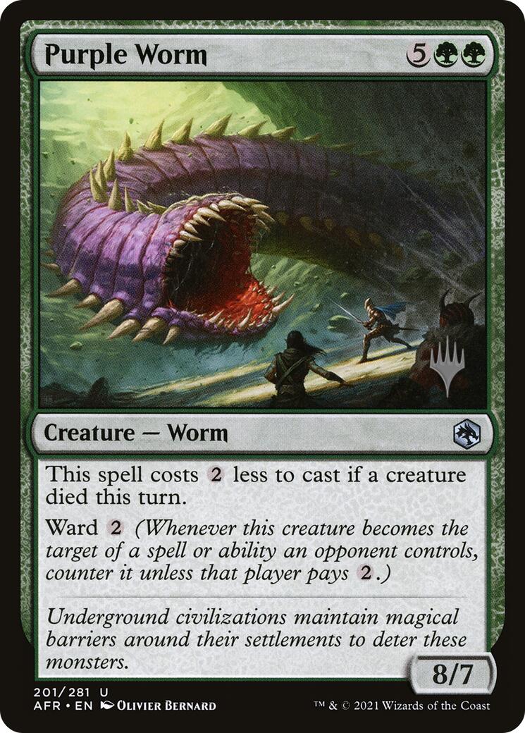 Purple Worm [Tarkir: Dragonstorm Promos] | Card Citadel