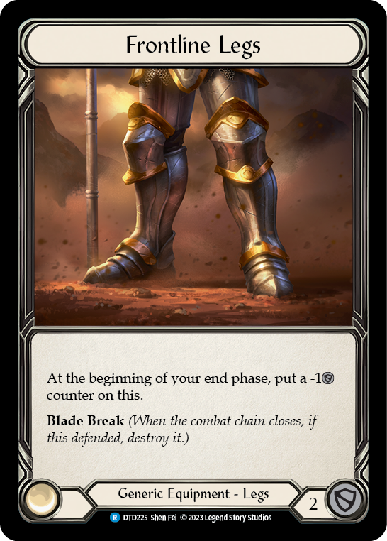 Frontline Legs [DTD225] (Dusk Till Dawn)  Cold Foil | Card Citadel