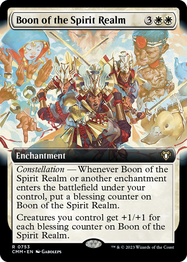 Boon of the Spirit Realm (Extended Art) [Commander Masters] | Card Citadel