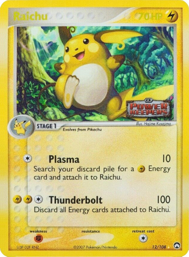 Raichu (12/108) (Stamped) [EX: Power Keepers] | Card Citadel