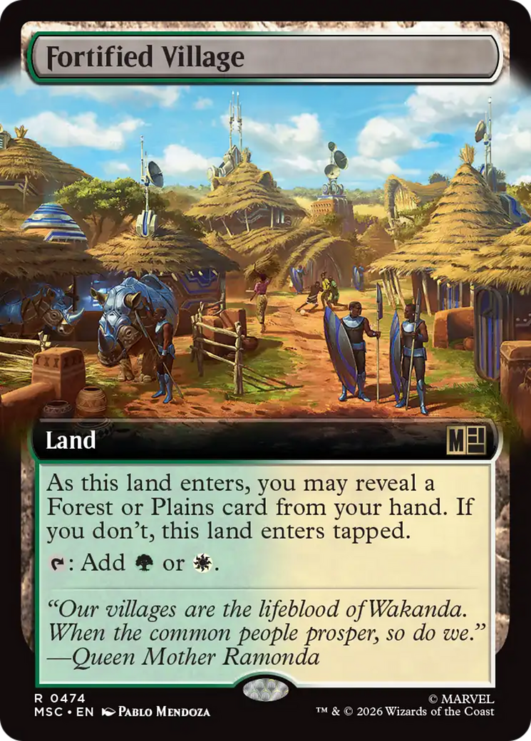 Fortified Village (Extended Art) [Marvel Super Heroes Commander] | Card Citadel