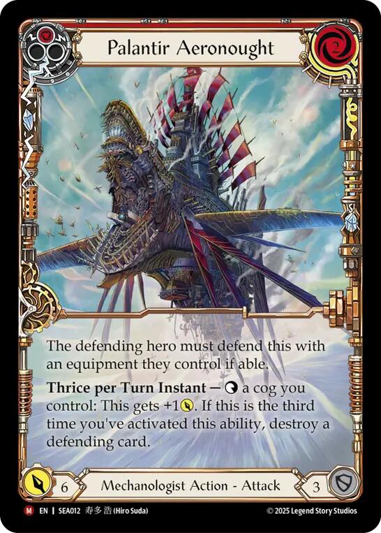 Palantir Aeronought (Extended Art) [SEA012] (High Seas)  Rainbow Foil | Card Citadel