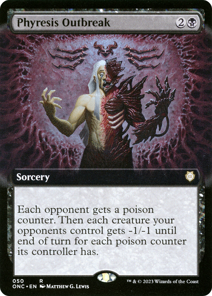 Phyresis Outbreak (Extended Art) [Phyrexia: All Will Be One Commander] | Card Citadel