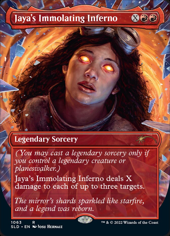 Jaya's Immolating Inferno (Borderless) [Secret Lair Drop Series] | Card Citadel