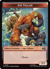 Copy (017) // Ape Villain (026) Double-Sided Token (Surge Foil) [Marvel Super Heroes Commander Tokens] | Card Citadel