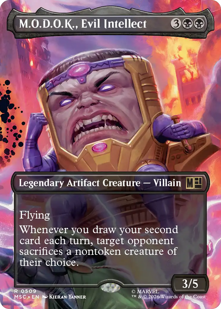 M.O.D.O.K., Evil Intellect (Borderless) [Marvel Super Heroes Commander] | Card Citadel