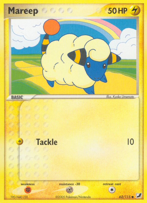 Mareep (62/115) [EX: Unseen Forces] | Card Citadel