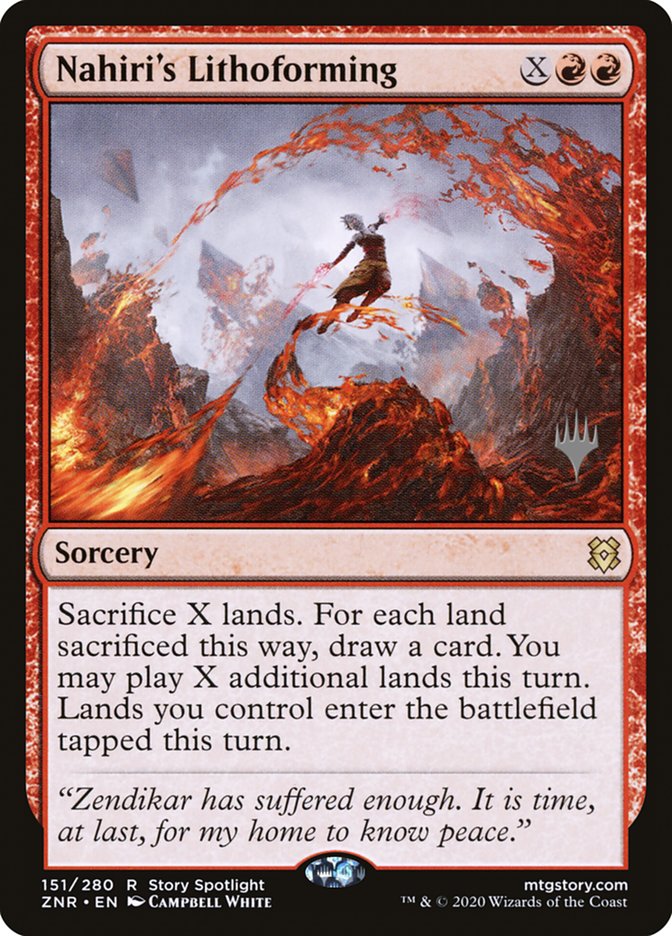 Nahiri's Lithoforming (Promo Pack) [Zendikar Rising Promos] | Card Citadel