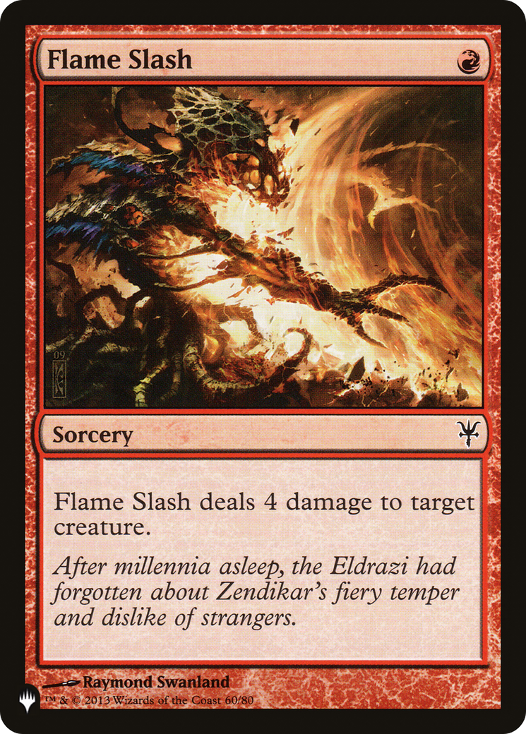 Flame Slash [The List Reprints] | Card Citadel