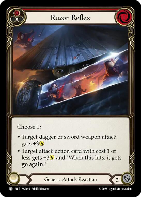 Razor Reflex (Red) [ASR016] (Armory Deck: Ira) | Card Citadel